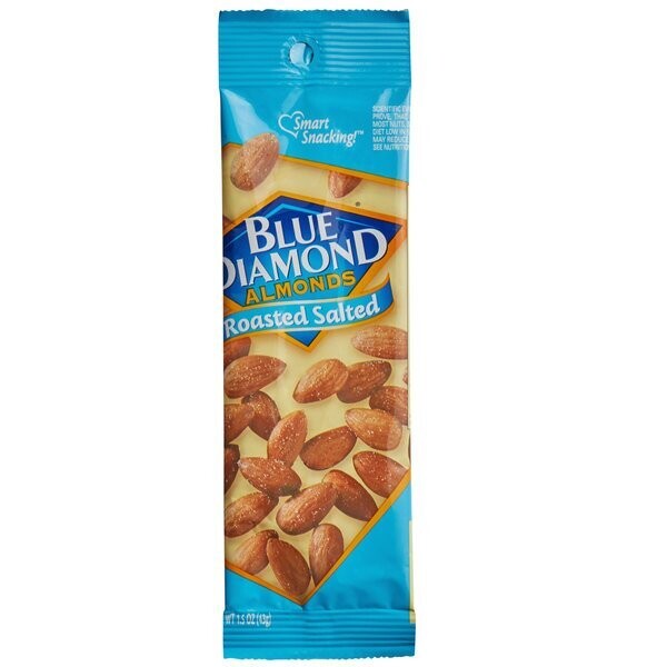 Blue Diamond Roasted Salted Almonds 1.5oz Tubes