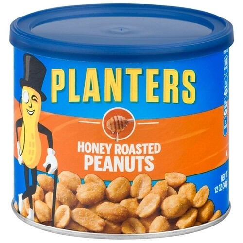 Planters Honey Roasted Peanuts 12oz Cans