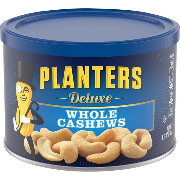 Planters Whole Fancy Cashews 8.5oz Cans