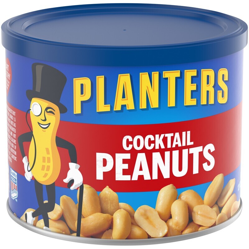 Planters Cocktail Peanuts 12oz Cans