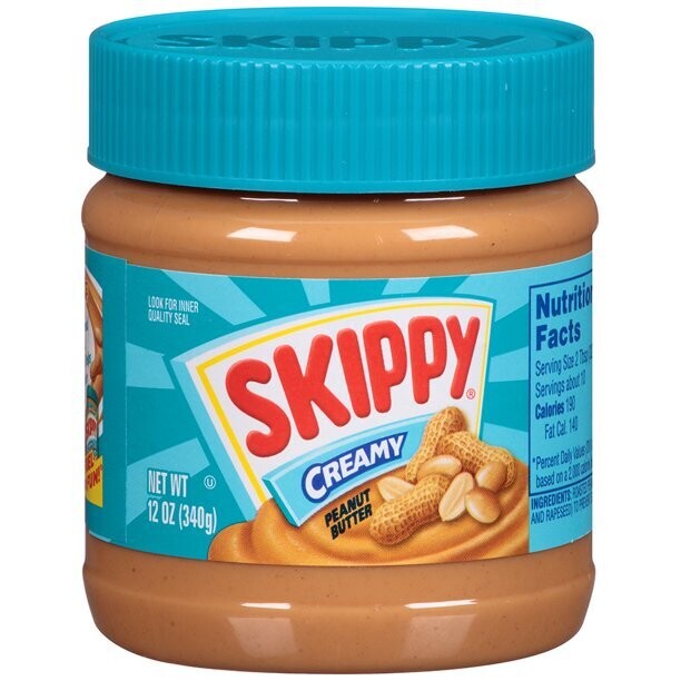 Skippy Creamy Peanut Butter 12oz