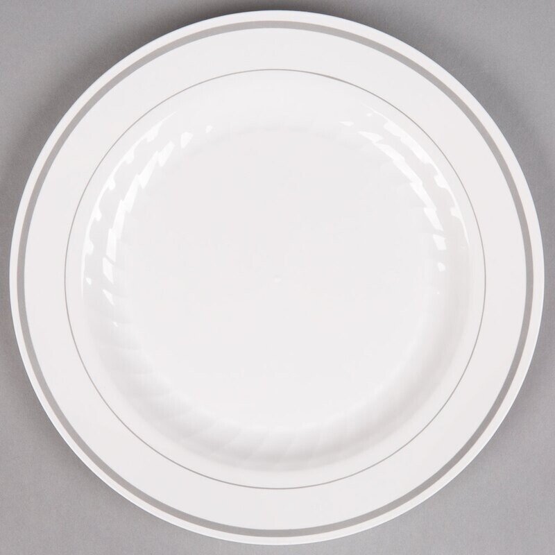 Comet Masterpiece Silver Band 9" Plates
