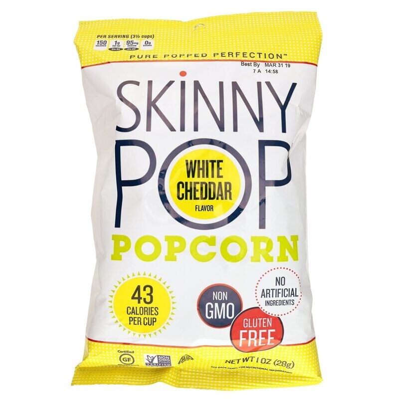Skinny Pop White Cheddar 1oz