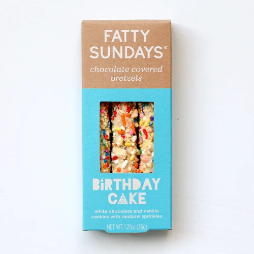 Fatty Sundays Birthday Cake Pretzel