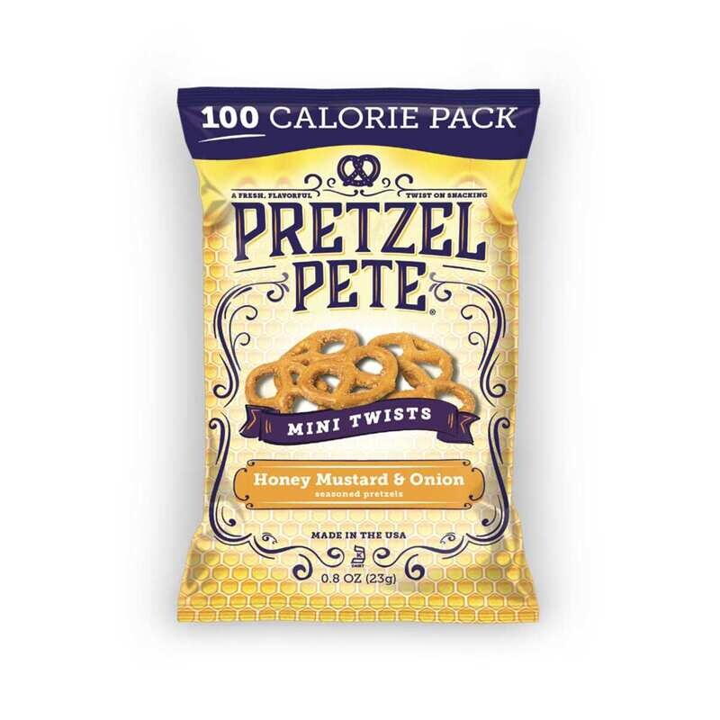 Pretzel Pete Honey Mustard Onion 100 Calorie 1oz