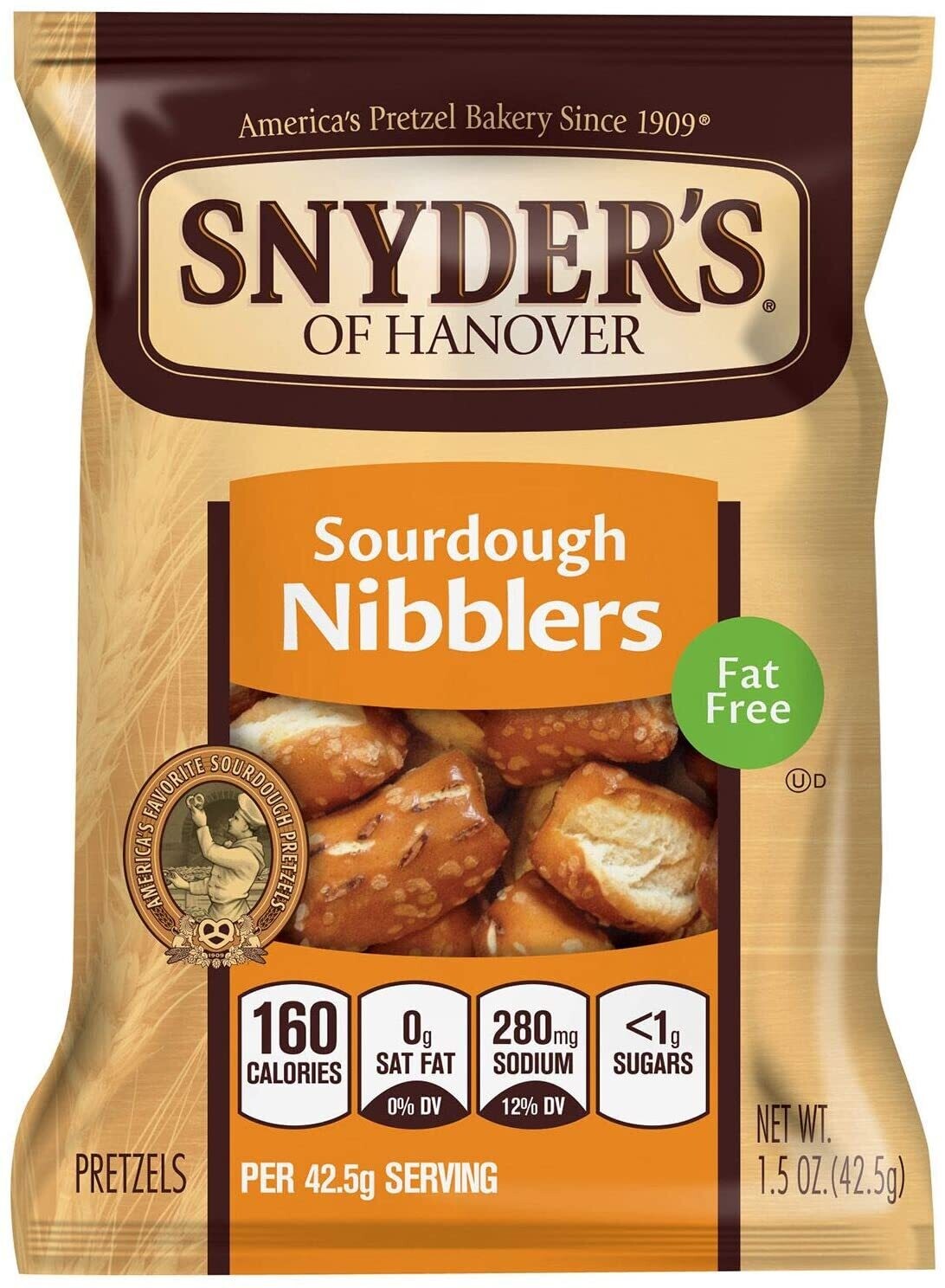 Snyder's Fat Free Sourdough Pretzel Nibblers 1.5oz