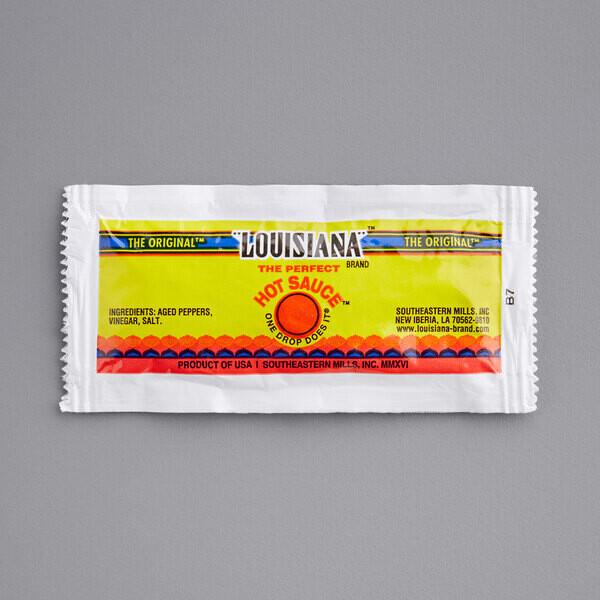 Louisiana Hot Sauce Packets 7g