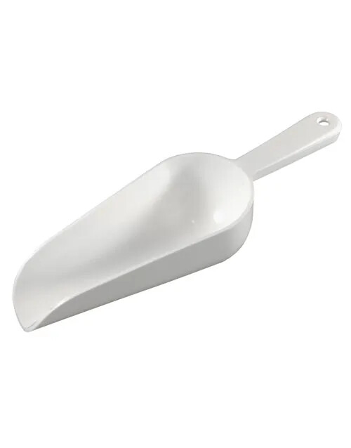 White Plastic Bar Scoop 6oz