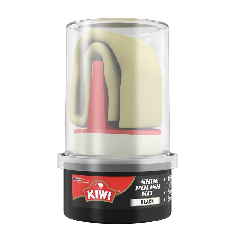 Kiwi Black Shoe Polish Kit