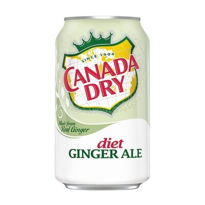 Canada Dry Diet Ginger Ale 12oz Cans