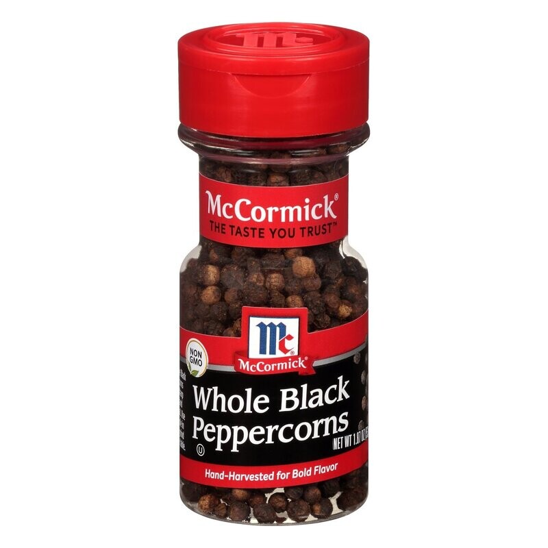 McCormick Whole Black Peppercorns 1.8oz