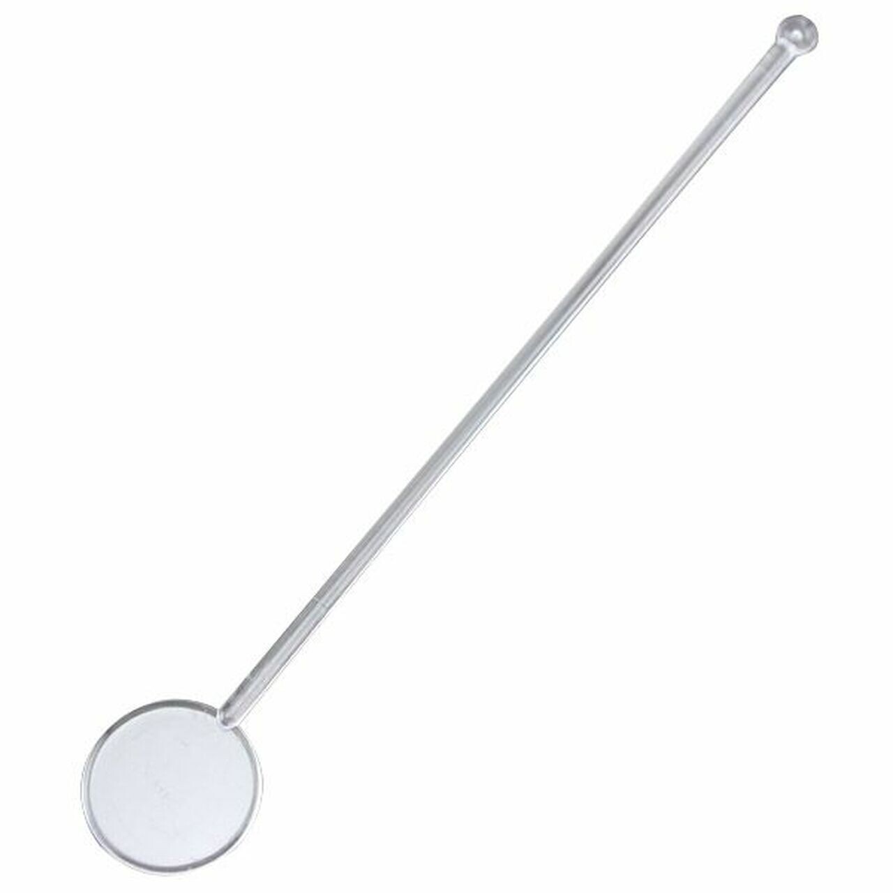 Clear Disk Top Cocktail Stirrer 7"
