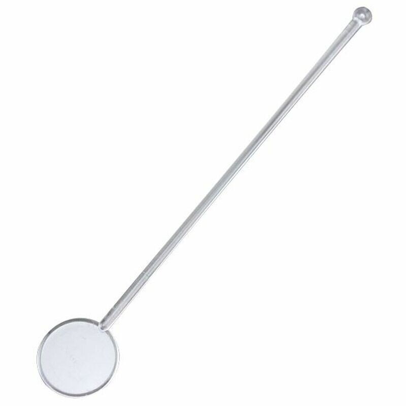 Clear Disk Top Cocktail Stirrer 7"
