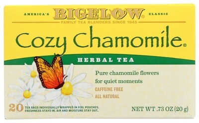 Bigelow Cozy Chamomile Herbal Tea 20ct