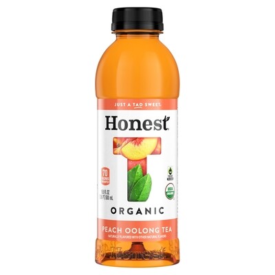 Honest Tea Organic Peach Oolong Tea 16.9oz Plastic