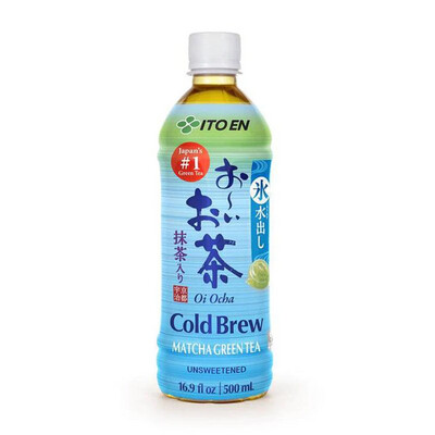 Ito Teas Cold Brew Unsweetened Green Tea 16.9oz Plastic