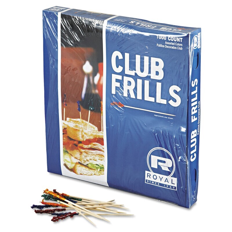 Club Frills 4&quot; Toothpicks 1000ct