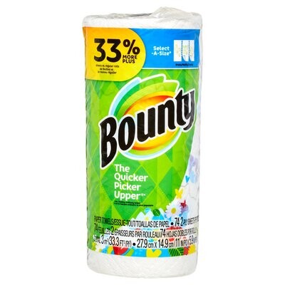 Bounty White 74ct XXL Roll 1ct