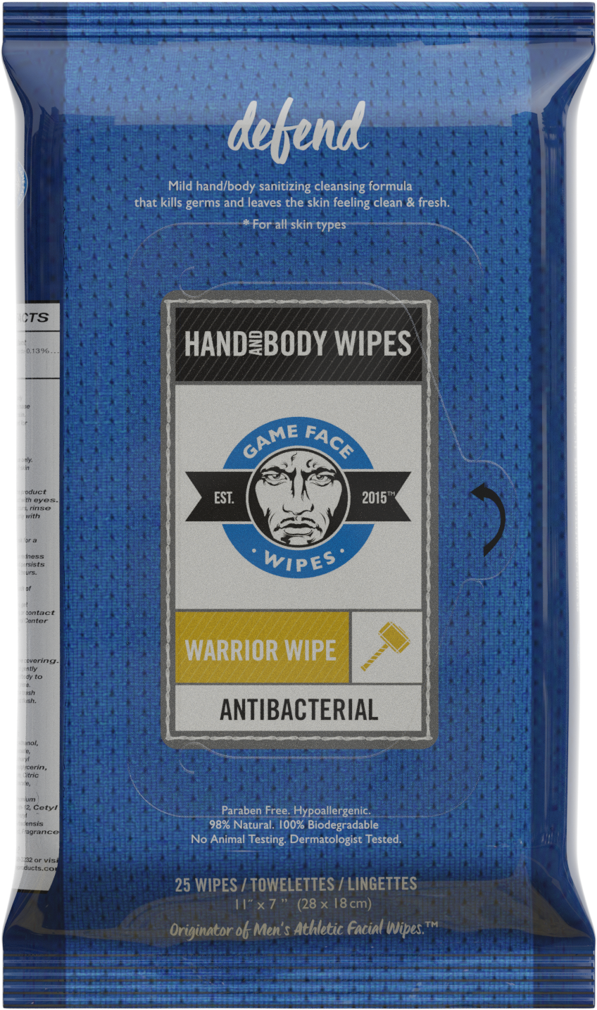 Game Face Antibacterial Towels