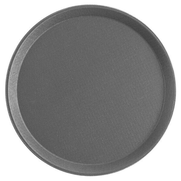 11" Grey Round Non-Skid Tray