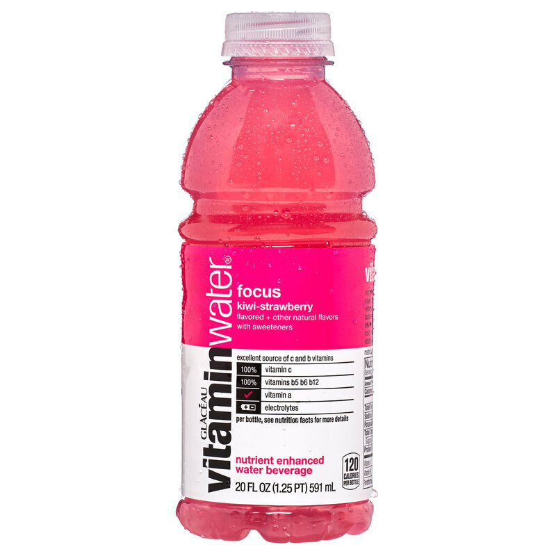 Glaceau Vitamin Water Kiwi-Strawberry (Focus) 20oz
