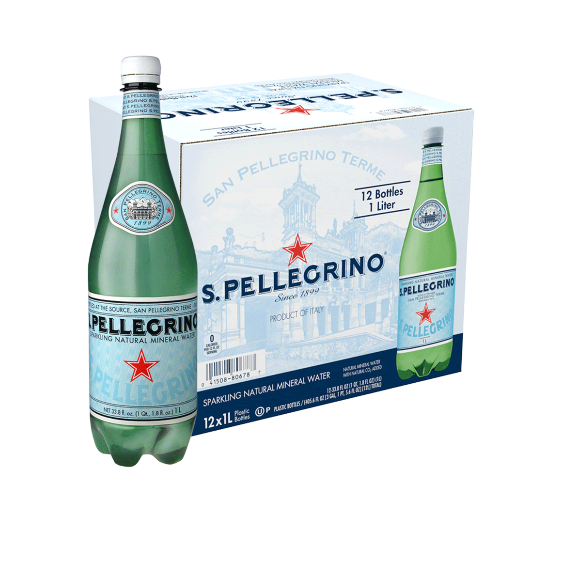 San Pellegrino Sparkling One Liter Plastic