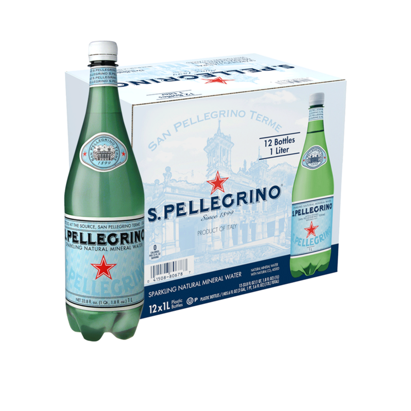 San Pellegrino Sparkling One Liter Plastic