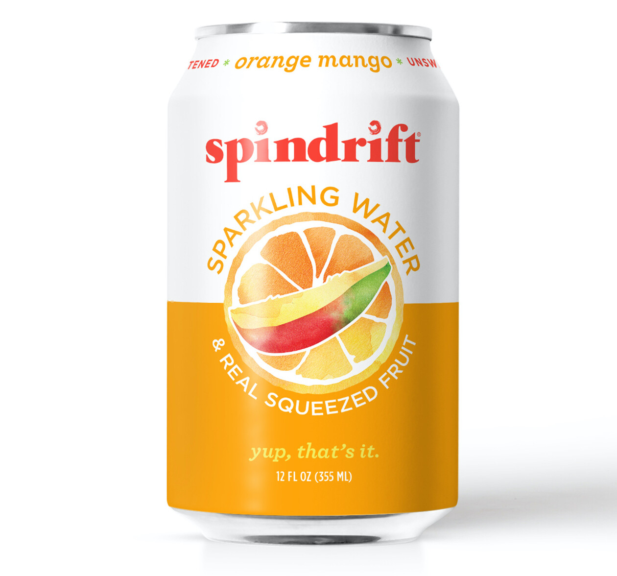 Spindrift Sparkling Orange Mango 12oz Cans