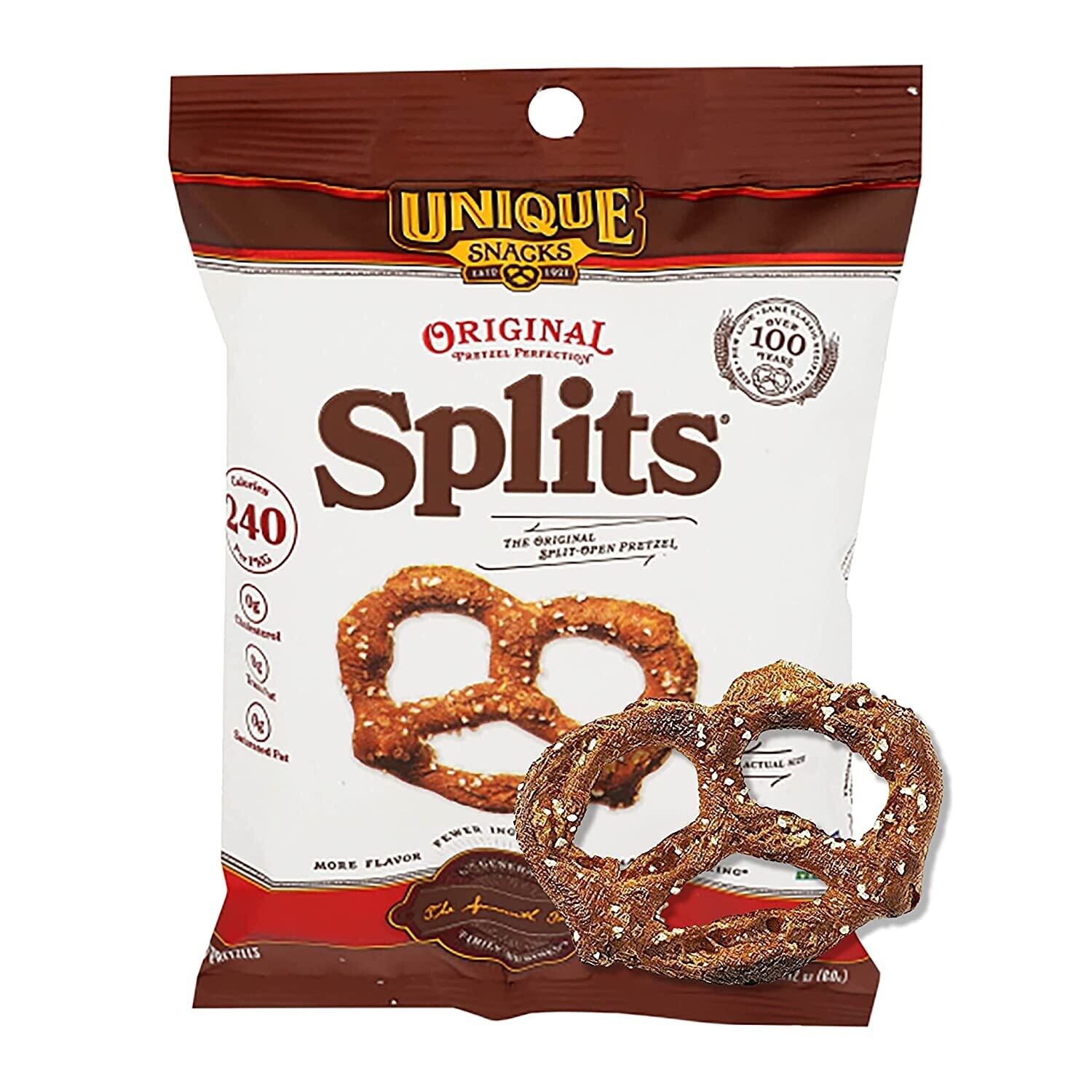 Unique Pretzels Splits Original 2.2oz
