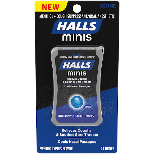 Halls Mentho Cough Drops Mini 24ct