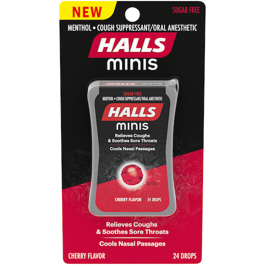 Halls Cherry Drops Mini 24ct