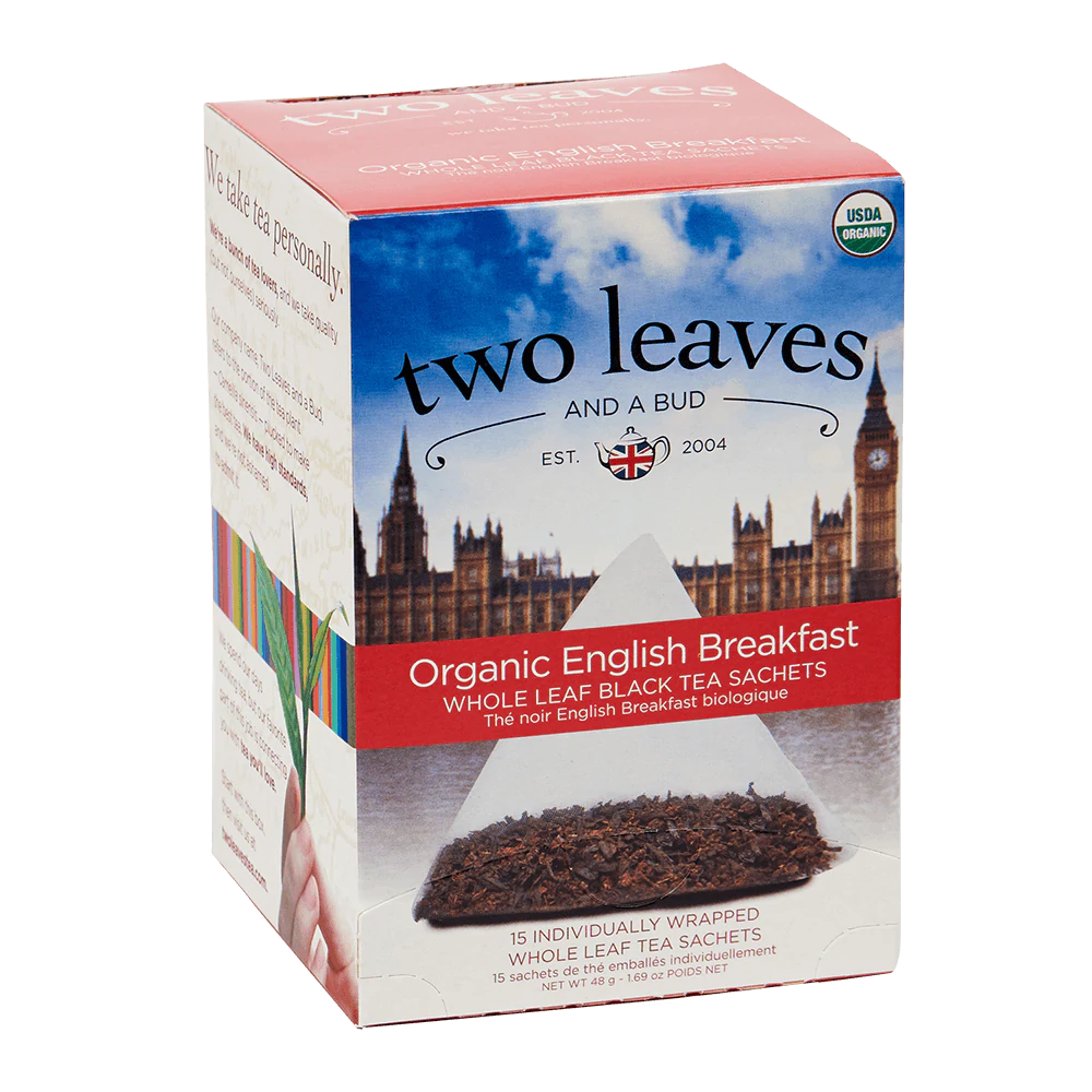 Two Leaves &amp; A Bud Organic English Breakfast 25ct