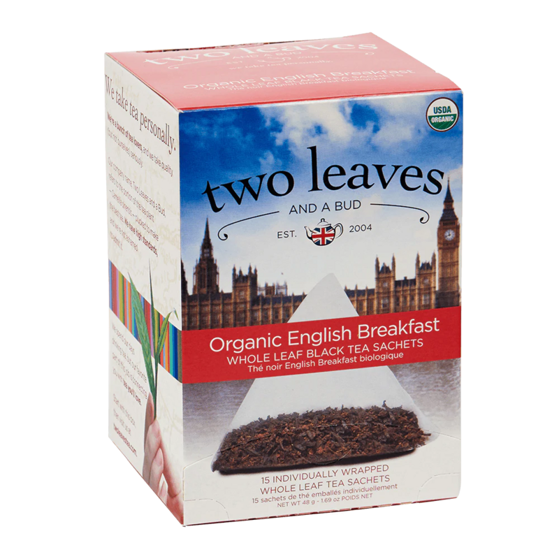 Two Leaves &amp; A Bud Organic English Breakfast 25ct