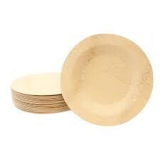 Tablecraft Bamboo Round Plates 9"
