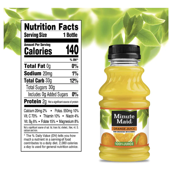 Minute Maid Orange Juice 10oz PET