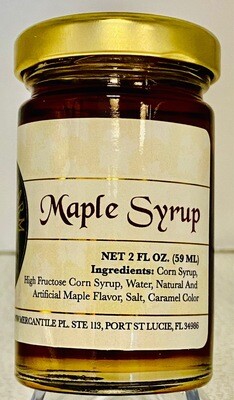 Glendower Farm Maple Syrup 2 oz Mini Glass