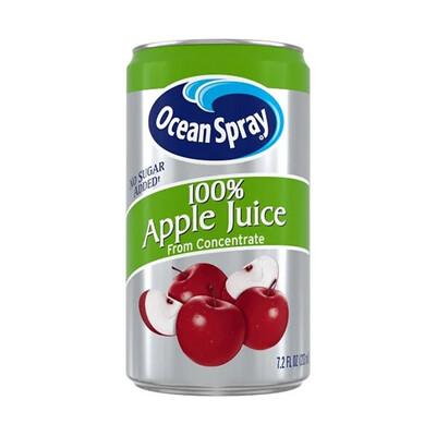 Ocean Spray Apple Juice 7.2 oz Mini Cans