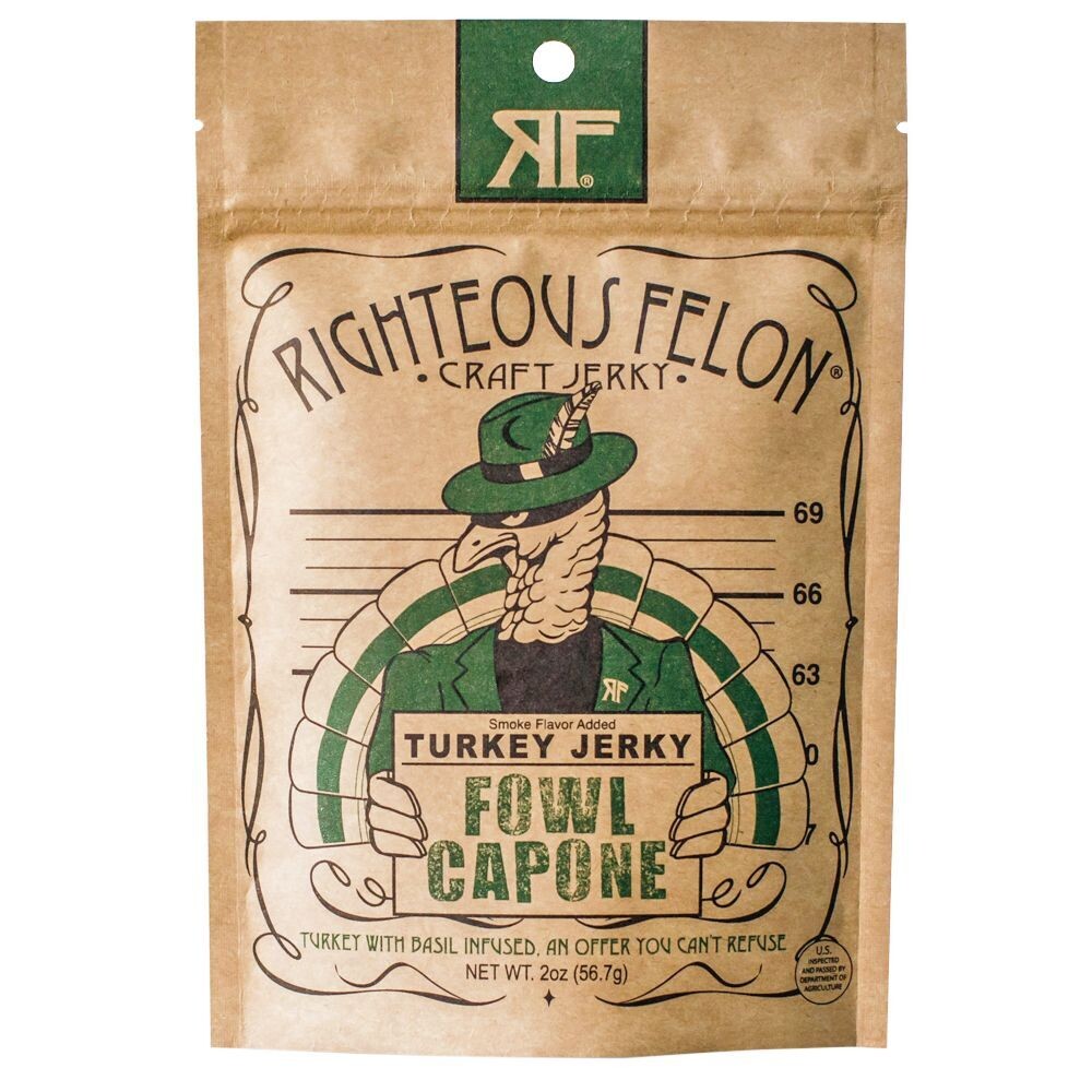 Righteous Felon Fowl Capone Turkey Jerky 2 oz
