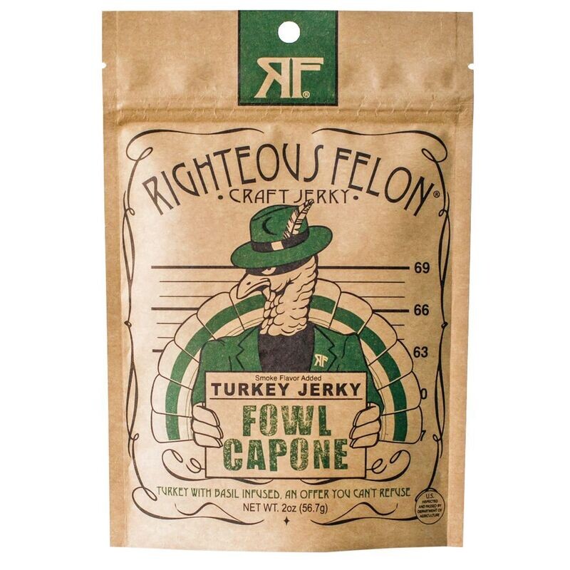 Righteous Felon Fowl Capone Turkey Jerky 2 oz