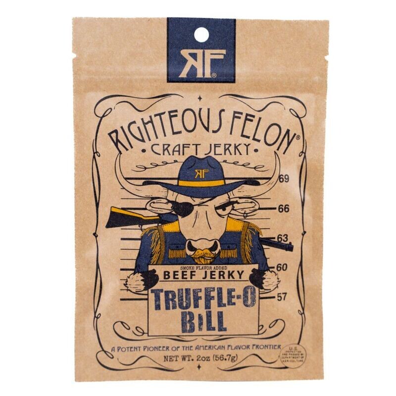 Righteous Felon Truffle-O Bill Beef Jerky 2 oz