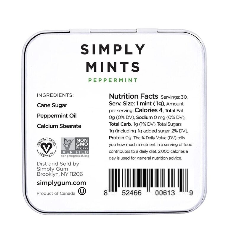 Simply Mint Peppermint Tins 1.1 oz