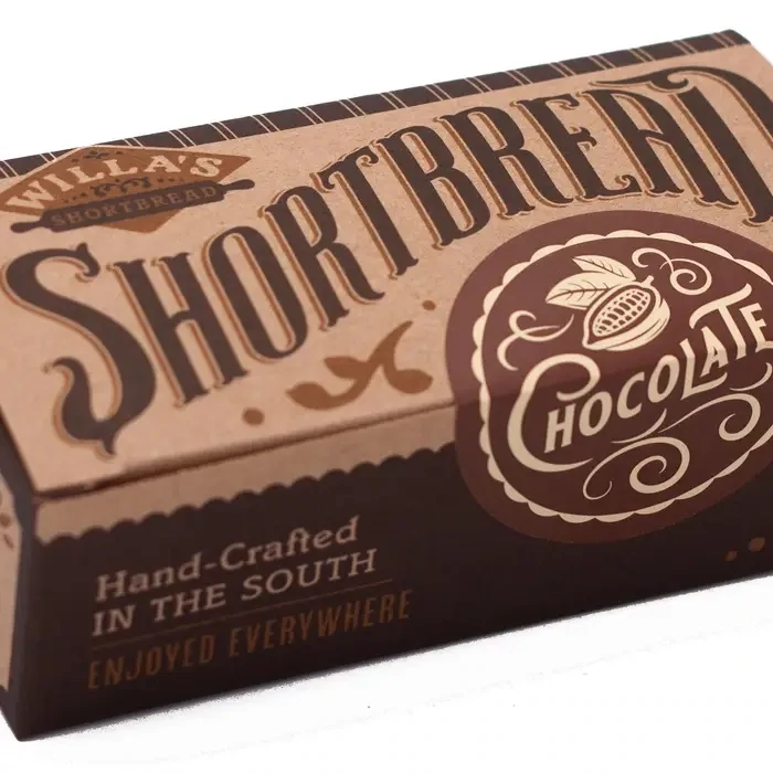 Willa&#39;s Chocolate Shortbread Kraft Box 6ct