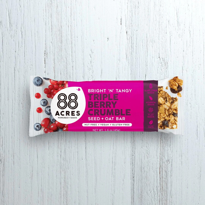 88 Acres Triple Berry Crumble Seed + Oat Bar