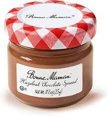 Bonne Maman Chocolate Hazelnut Spread .88 oz Mini Glass Jar