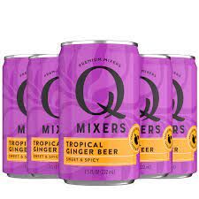 Q Drinks Tropical Ginger Beer 7.5 oz Cans