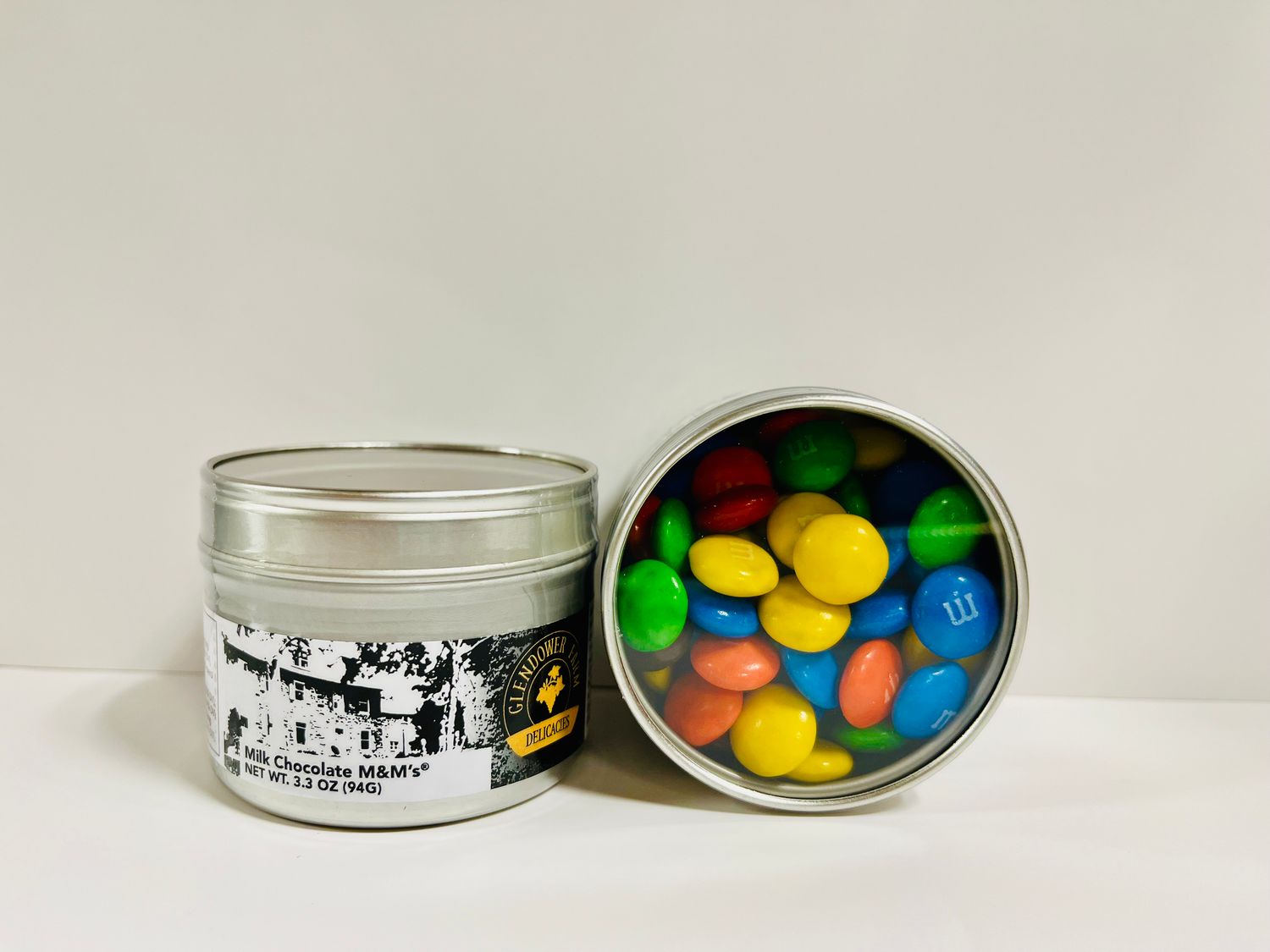 Glendower Farm M&amp;M Plain 3.3oz Tin