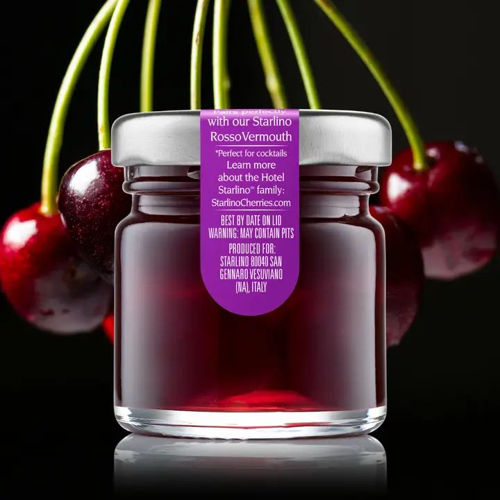 Hotel Starlino Italian Marachino Cherries 1.5 oz