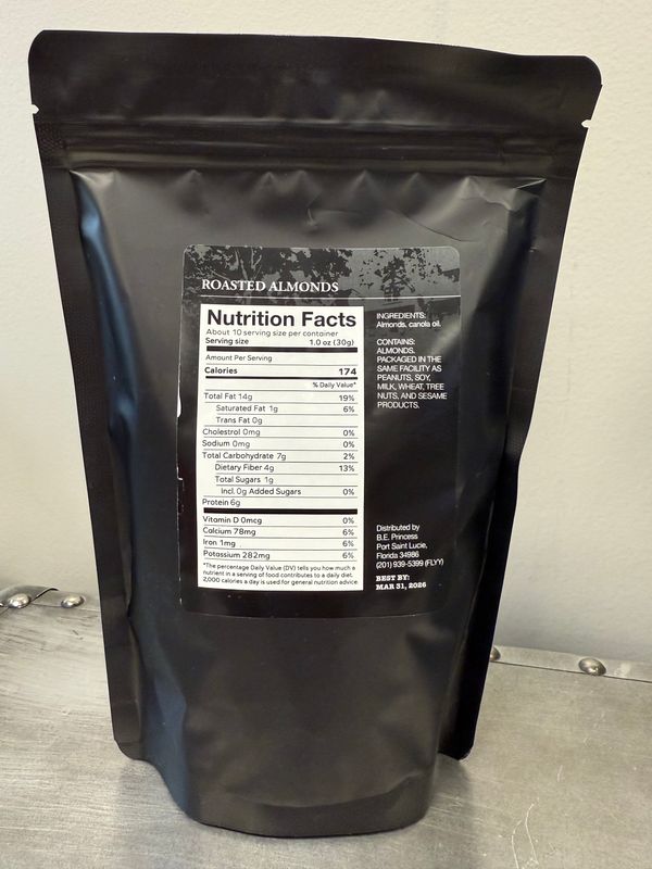 Glendower Farm Salted Almonds 10 oz Pouch