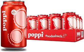 Poppi Prebiotic Classic Cola 12 oz Cans (Shelf Stable)