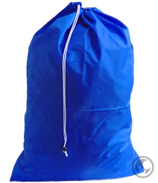 Laundry Bag: Nylon Drawstring Navy Extra Large 30X40